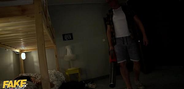  Fake Hostel Manager kept two hot babes up all night by fucking